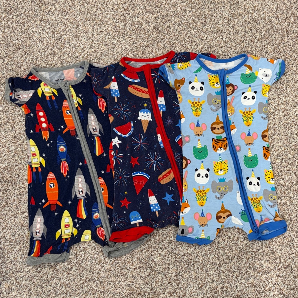 Little Sleepies Shorty Zippies SZ 12-18M